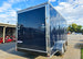 7x16x7 Indigo Blue Enclosed Trailer (2) 3500LB Axles Back Right Corner