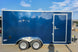7x16x7 Indigo Blue Enclosed Trailer (2) 3500LB Axles Right Side