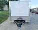 7x14x7 Enclosed Trailer White Flat Nose (2) 3500lb Axle Front 