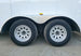 7x14x7 Enclosed Trailer White Flat Nose (2) 3500lb Axle Tires
