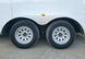 7x14x7 Enclosed Trailer White Flat Nose (2) 3500lb Axle Tires