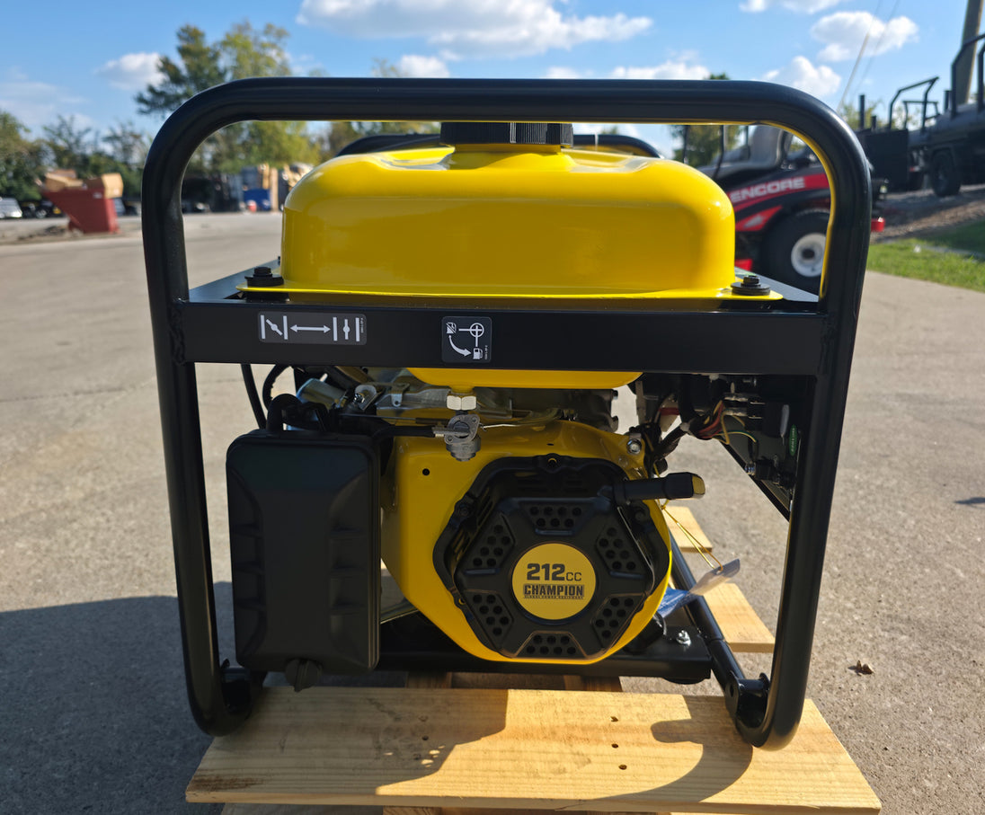 Champion 201286 4375-Watt Portable Generator with CO Shield Rear View