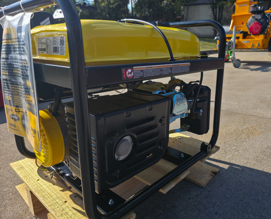 Champion 201286 4375-Watt Portable Generator with CO Shield ear Left View