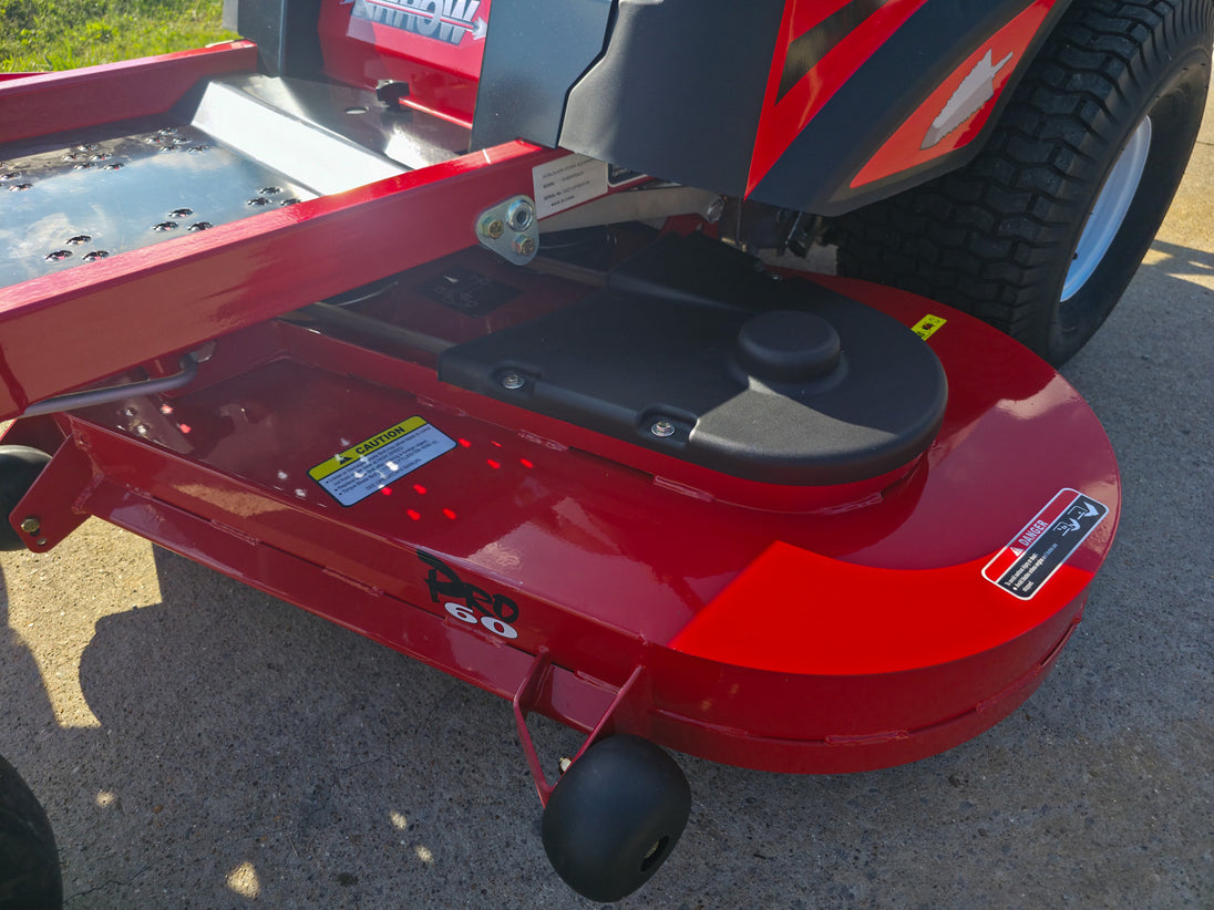 Encore 60" Arrow EA6OXP24LS Zero Turn Mower 23HP Kawasaki Deck Side