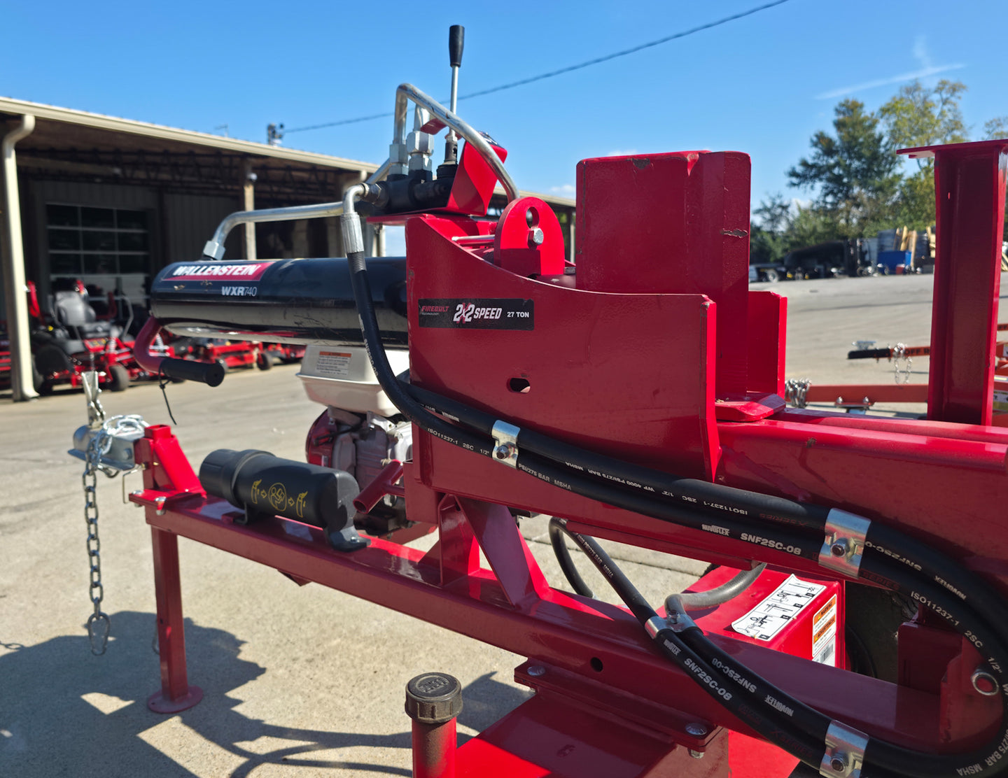 Wallenstein WXR740 Logging Trailer 196cc Honda 27 Ton Splitter System