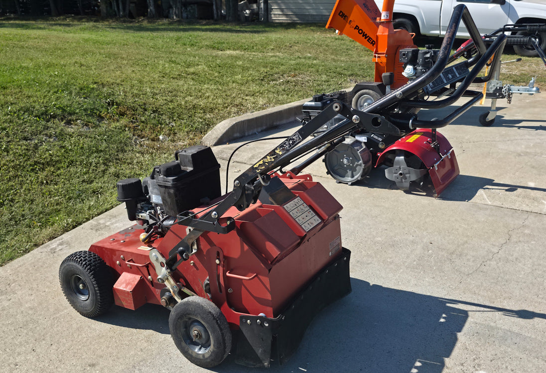 Toro 33515 21" Hydraulic Walk Behind Aerator Left Rear