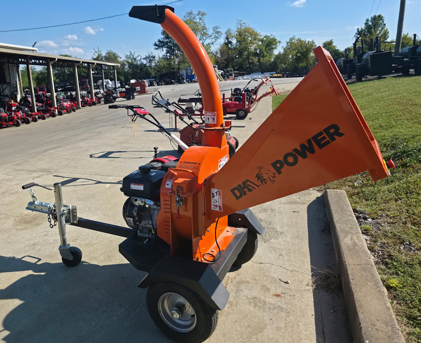 DK2 OPC514 4" Disk Wood Chipper 14HP Kohler Pull/Tow Behind - SLE Equipment - 4