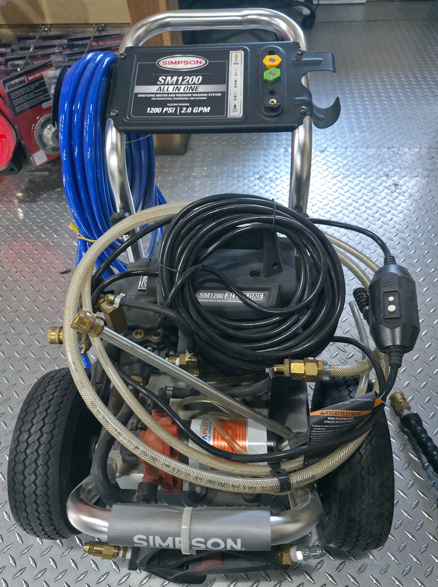 Simpson SM1200 Sanitizing Mister & Pressure Washer 1200 PSI - SLE Equipment - 3