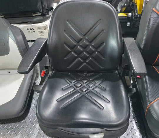 Generic Black Mower Suspension Seat - SLE Equipment - 1