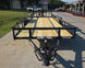 6.4x18 Straight Deck Off Road Utility Trailer (2) 3,500lb Axle Front