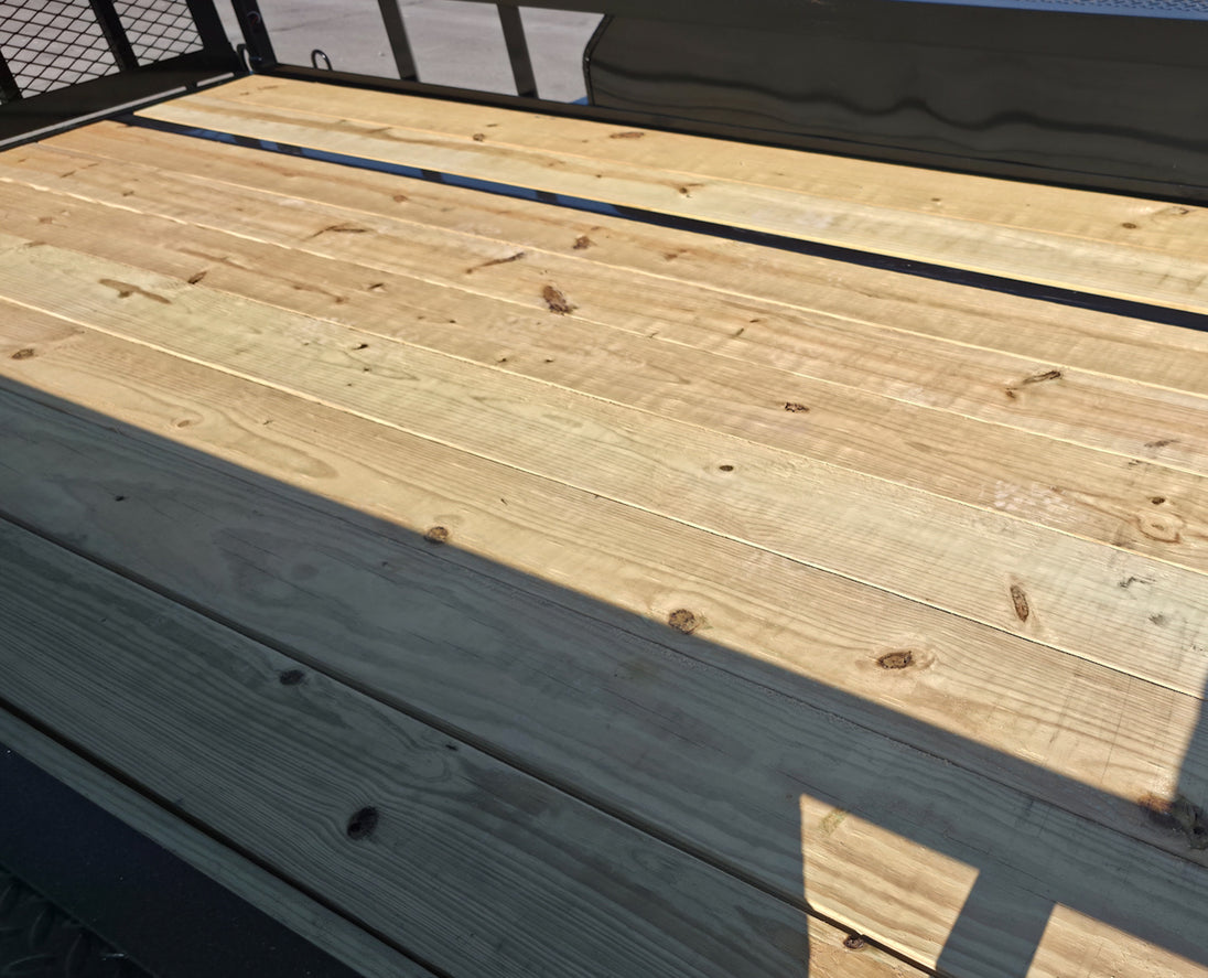 6.4x18 Straight Deck Off Road Utility Trailer (2) 3,500lb Axle Deck