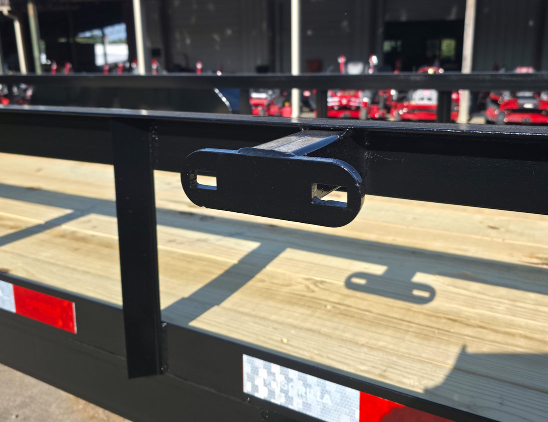 6.4x18 Straight Deck Off Road Utility Trailer (2) 3,500lb Axle Tire Mount