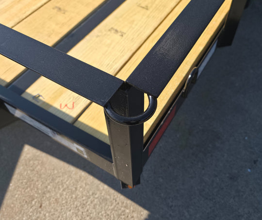 6.4x18 Straight Deck Off Road Utility Trailer (2) 3,500lb Axle Tie Down