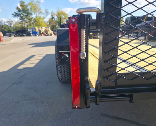 6.4x18 Straight Deck Off Road Utility Trailer (2) 3,500lb Axle Brake Light