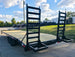 8.5x24 Deckover I-Beam Trailer Stand-Up Ramps (2) 5,200lb Axles Left Rear