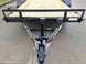 7x14 IBeam Equipment Trailer (2) 6000lb Axles with Stand-Up Ramps 8K GVWR Front Jack