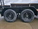 7x14 IBeam Equipment Trailer (2) 6000lb Axles with Stand-Up Ramps 8K GVWR Tires