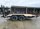 7x14 IBeam Equipment Trailer (2) 6000lb Axles with Stand-Up Ramps 8K GVWR Right Side