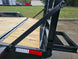 7x14 IBeam Equipment Trailer (2) 6000lb Axles with Stand-Up Ramps 8K GVWR  Arm Lock