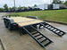 7x14 IBeam Equipment Trailer (2) 6000lb Axles with Stand-Up Ramps 8K GVWR Rear Left Ramp Down