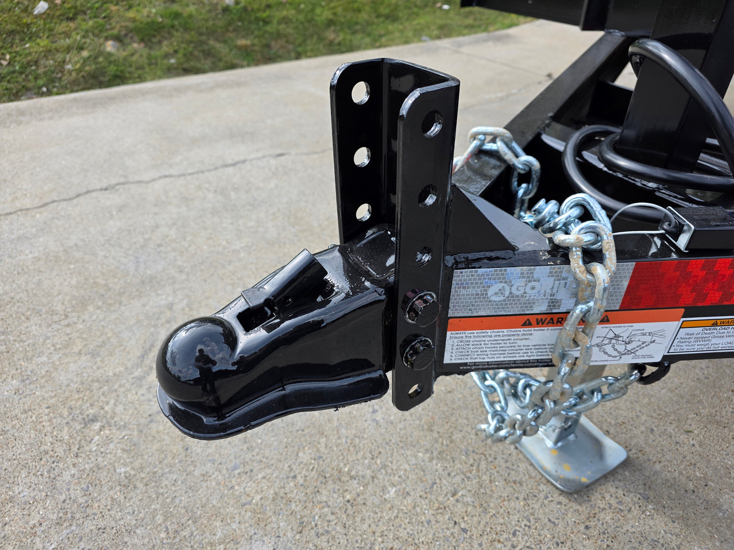 7X18  IBeam Equipment Trailer (2) 6000lb Axles with Stand-Up Ramps 12K GVWR Hitch