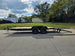 7X18  IBeam Equipment Trailer (2) 6000lb Axles with Stand-Up Ramps 12K GVWR Left Side Ramp Down