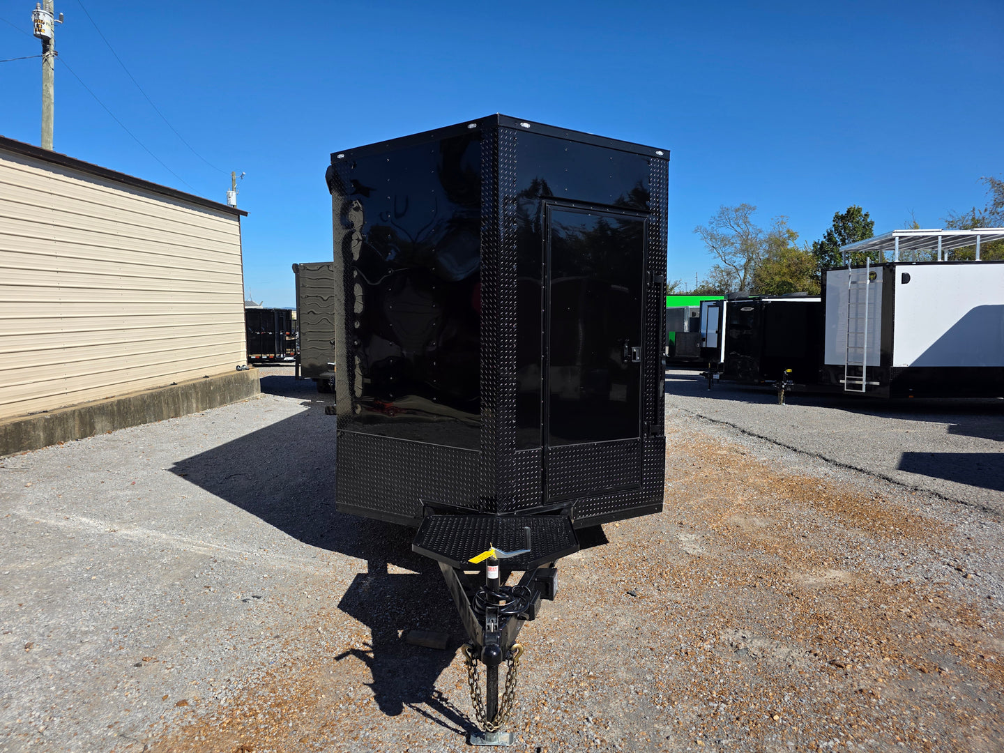 8.5' X 24' Black With Blackout Custom Stage Trailer With Awning - SLE Equipment - 3