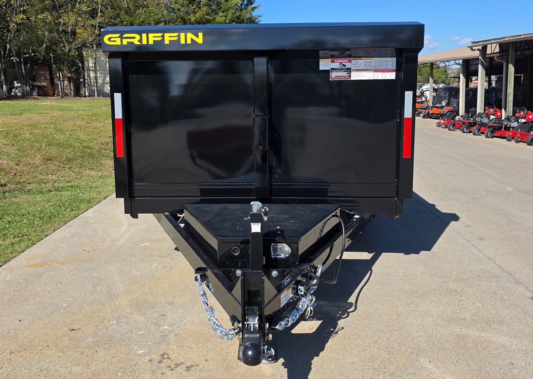 7x14 Hydraulic Dump Trailer 3ft Sides Powder Coated 2 - 7k Axles GVWR 14K - SLE Equipment - 4