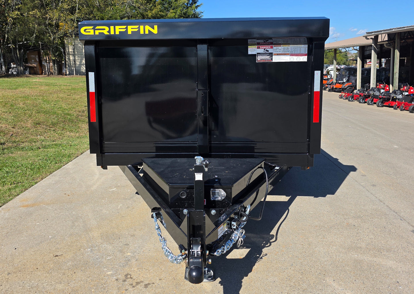 7x14 Hydraulic Dump Trailer 3ft Sides Powder Coated 2 - 7k Axles GVWR 14K - SLE Equipment - 4