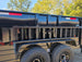 7x16 Gooseneck Telescopic Dump Trailer with 3ft Sides (2) 7K Axles 14K GVWR Ramps Left Side