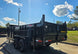 7x16 Gooseneck Telescopic Dump Trailer with 3ft Sides (2) 7K Axles 14K GVWR Left Rear Doors 