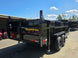 7x16 Gooseneck Telescopic Dump Trailer with 3ft Sides (2) 7K Axles 14K GVWR Right Rear