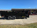 7x16 Gooseneck Telescopic Dump Trailer with 3ft Sides (2) 7K Axles 14K GVWR Right Side