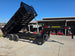 7x16 Gooseneck Telescopic Dump Trailer with 3ft Sides (2) 7K Axles 14K GVWR Front Right Lifted Dump