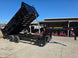 7x16 Gooseneck Telescopic Dump Trailer with 3ft Sides (2) 7K Axles 14K GVWR Front Right Lifted Dump