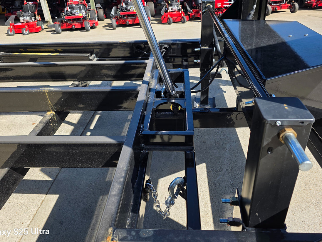 7x16 Gooseneck Telescopic Dump Trailer with 3ft Sides (2) 7K Axles 14K GVWR Jack