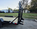 7X16 Equipment Trailer (2) 6000lb Axles with Stand-Up Ramps 12K GVWR Ramps Full View 