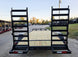 7X16 Equipment Trailer (2) 6000lb Axles with Stand-Up Ramps 12K GVWR Rear Ramps