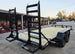 7X16 Equipment Trailer (2) 6000lb Axles with Stand-Up Ramps 12K GVWR Right Side Rear Ramps