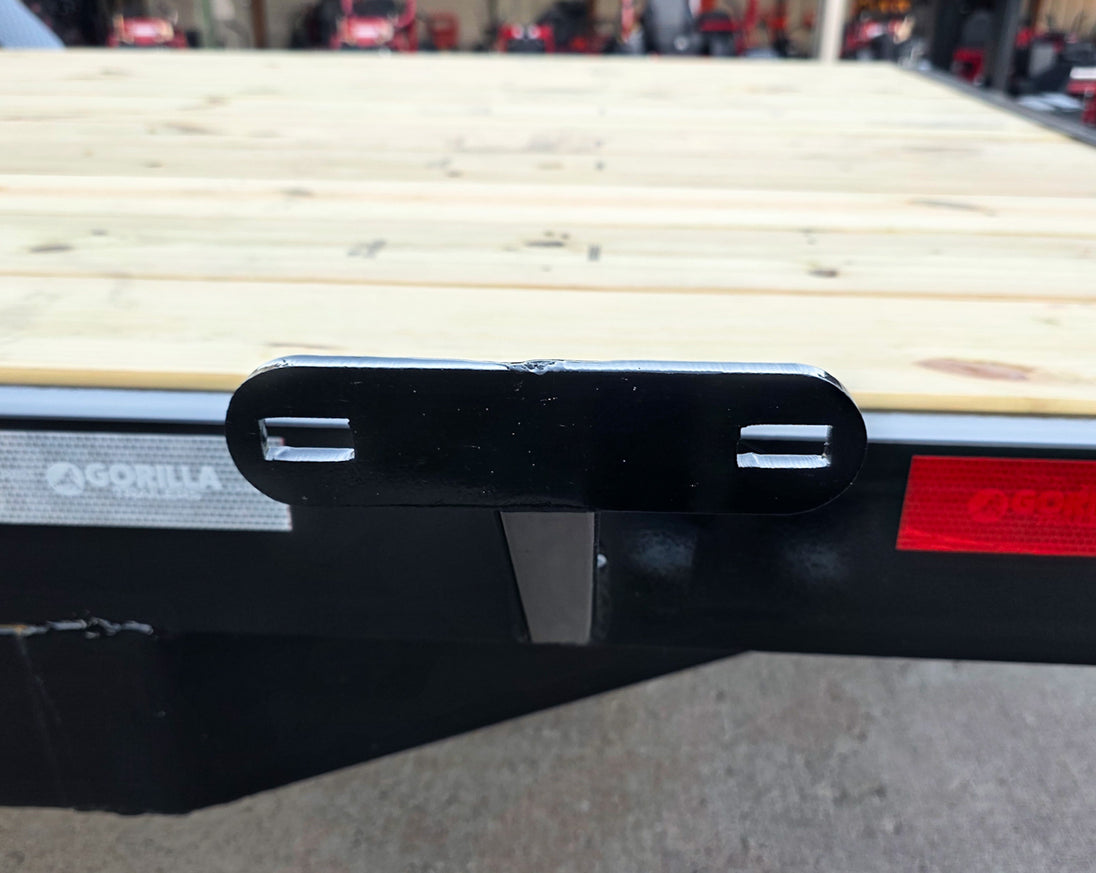 7X16 Equipment Trailer (2) 6000lb Axles with Stand-Up Ramps 12K GVWR Tire Mount