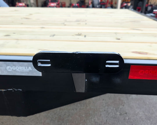 7X16 Equipment Trailer (2) 6000lb Axles with Stand-Up Ramps 12K GVWR Tire Mount