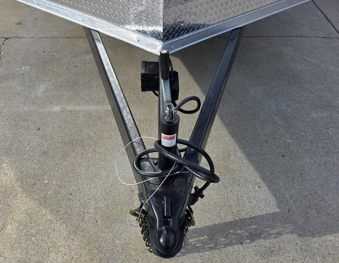 8.5x22 Hybrid Deckover Enclosed Trailer (2) 5200lb Axles Jack