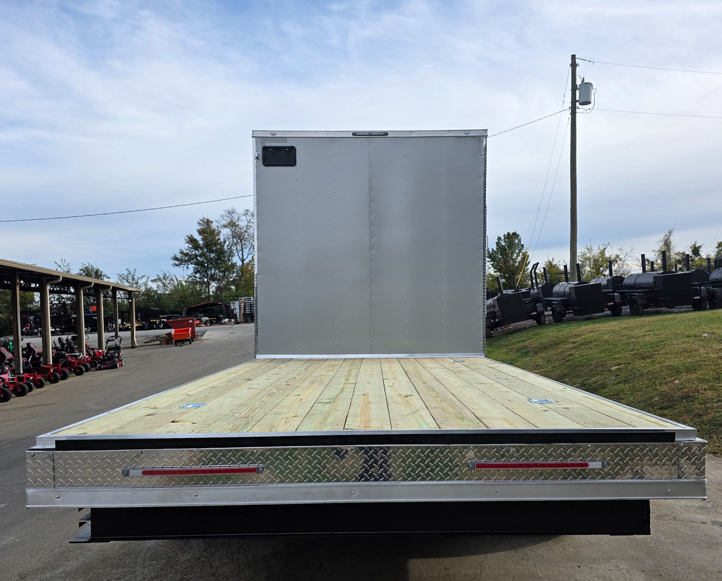 8.5x22 Hybrid Deckover Enclosed Trailer (2) 5200lb Axles Rear