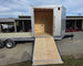 8.5x22 Hybrid Deckover Enclosed Trailer (2) 5200lb Axles Side Ramp Down