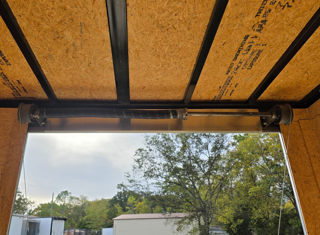 8.5x22 Hybrid Deckover Enclosed Trailer (2) 5200lb Axles Spring Assist for Loading Ramp