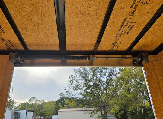 8.5x22 Hybrid Deckover Enclosed Trailer (2) 5200lb Axles Spring Assist for Loading Ramp