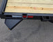 7X20 Equipment Trailer (2) 6000lb Axles with Stand-Up Ramps 12K GVWR D-Ring, Stake Pocket and Step