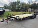 7X20 Equipment Trailer (2) 6000lb Axles with Stand-Up Ramps 12K GVWR  Front Left 