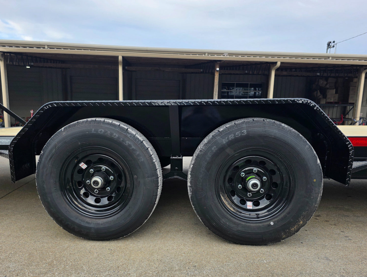 7X20 Equipment Trailer (2) 6000lb Axles with Stand-Up Ramps 12K GVWR Tires