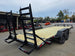 7X20 Equipment Trailer (2) 6000lb Axles with Stand-Up Ramps 12K GVWR Right Rear Side 